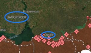 Військова обстановка на Запорізькому напрямку станом на сьогодні (КАРТА)