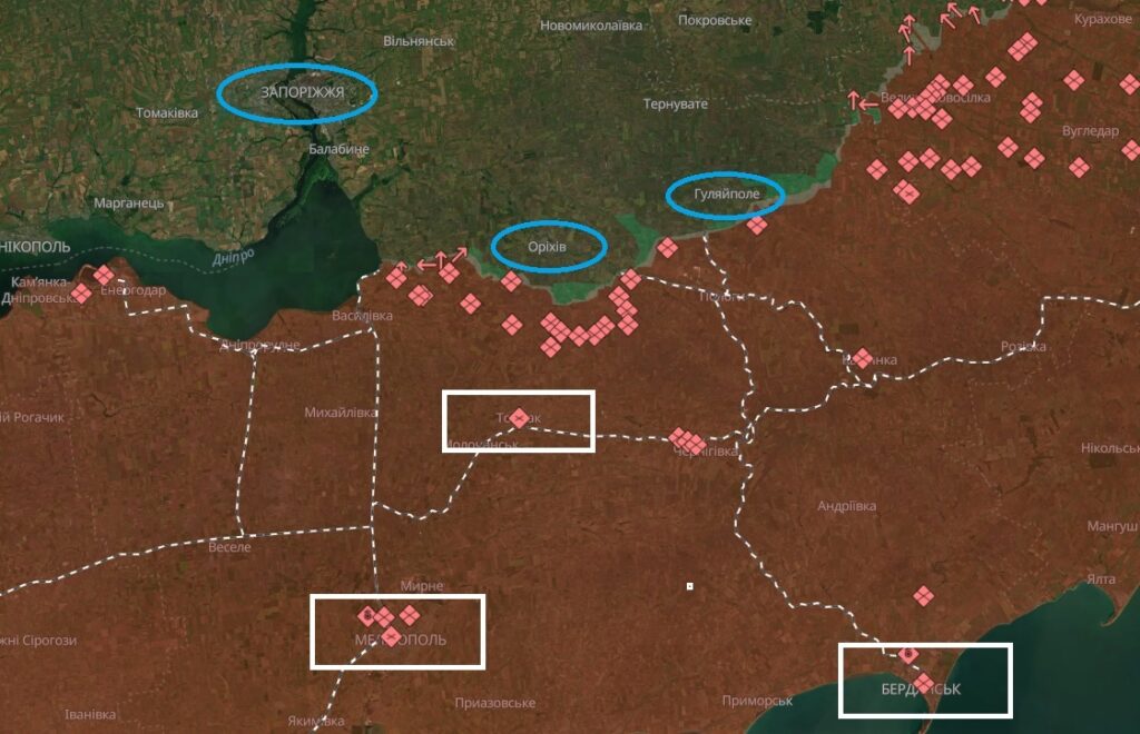 Запоріжжя, Мелітополь, Бердянськ