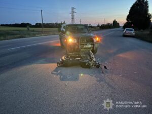 На Запоріжжі 16-річний мотоцикліст зіткнувся з авто – що відомо про ДТП (ФОТО)