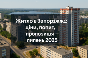 Как изменились цены, спрос и предложение на жилье в Запорожье: исследование за июль 2025