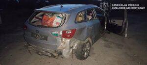 Ворожий FPV-дрон атакував цивільну автівку під Запоріжжям: постраждала жінка