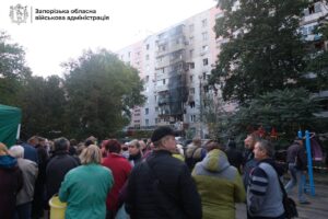 Як зараз виглядає місце останнього масштабного удару рф по Запоріжжю (ВІДЕО)