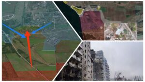 Опубликована карта мест уничтожения противника под Степногорском