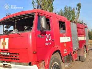 Оккупанты атаковали украинских спасателей на Запорожье (ФОТО)