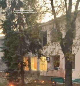 Запоріжжя під атакою “шахедів”: внаслідок прильоту виникла пожежа (ФОТО, ВІДЕО)