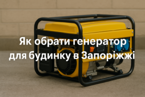 Як обрати генератор для будинку в Запоріжжі: повний експертний огляд