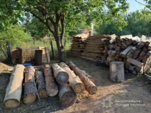 Шкода на 830 00 гривень: запорізькі поліцейські викрили групу «чорних» лісорубів (ФОТО)