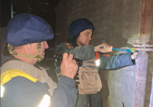 В результате ночного террора Запорожья перебиты газопроводы (ФОТО)