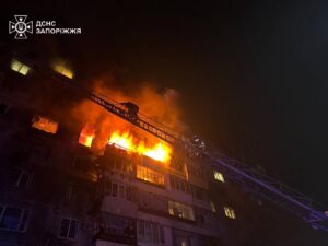 Глава ЗОВА рассказал подробности об ударе дрона по многоэтажке в Запорожье