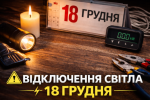 Опубліковано графіки відключення світла в Запоріжжі на завтра, 18 грудня