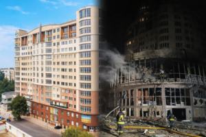 У Запоріжжі “шахед” влучив у житловий комплекс, названий на честь російського поета