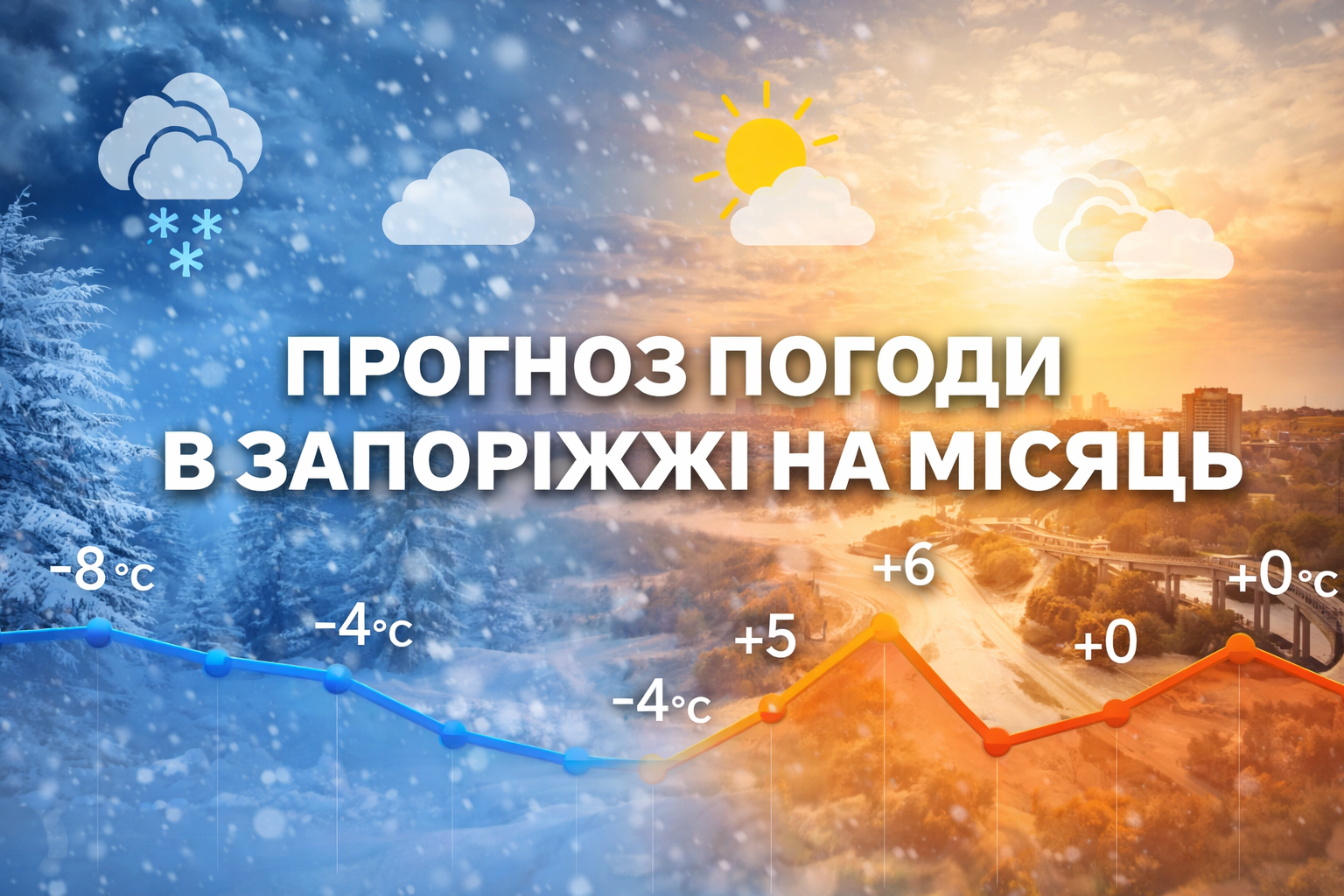 погода Запоріжжя на місяць