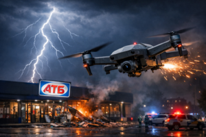 У Запоріжжі російський дрон влучив у магазин “АТБ”