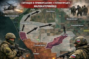 Просування РФ в бік Запоріжжя: де ворог закріпився і що з Малокатеринівкою (КАРТА)