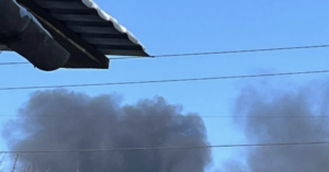 У Запоріжжі після вибуху БпЛА видно дим (ФОТО)