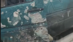 Російські БпЛА атакували два автобуси на маршрутах до Запоріжжя (ФОТО, ВІДЕО)