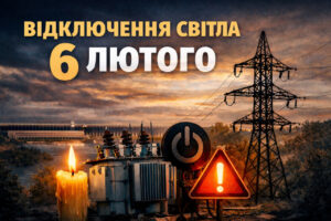 6 лютого на Запоріжжі знову діятимуть погодинні відключення світла