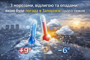 Температурні гойдалки та опади: якою буде погода в Запоріжжі цього тижня