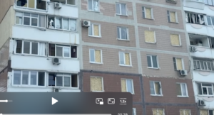 Как в настоящее время выглядит дом в Запорожье, где в результате обстрела погиб человек (ВИДЕО)