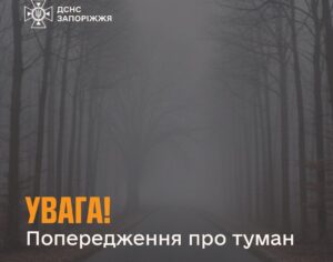 В Запорожской области объявили предупреждение о тумане: водителей призывают к осторожности