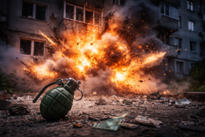 У Запоріжжі військовий кинув гранату під ноги біля багатоповерхівки (ВІДЕО)