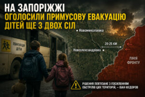 До фронту — 20 кілометрів: на Запоріжжі терміново евакуюють дітей із двох громад (ВІДЕО)
