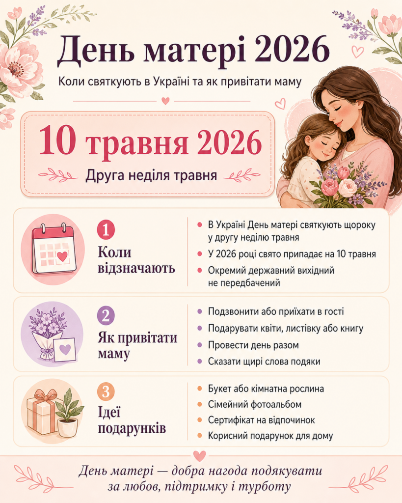 День матері привітання