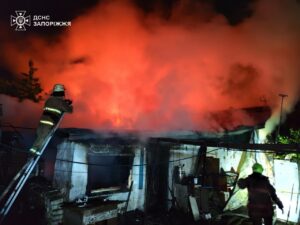 Масштабна пожежа у Запоріжжі: рятувальники показали кадри ліквідації (ФОТО, ВІДЕО)