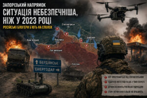 «Опаснее, чем во время контрнаступления 2023 года»: российский блогер бьет тревогу из-за ситуации на Запорожском фронте