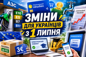 Бензин зі спиртом, дорожчі посилки і нові правила в терміналах: що зміниться для українців з 1 липня