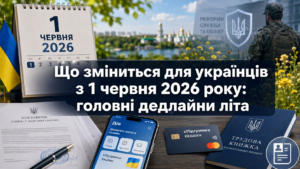 Изменения с 1 июня 2026 года в Украине: полный перечень для граждан и бизнеса
