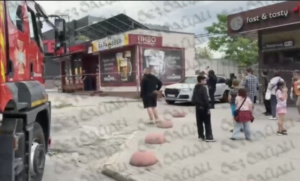 БпЛА влучив у ринок в центрі Запоріжжя (ВІДЕО)