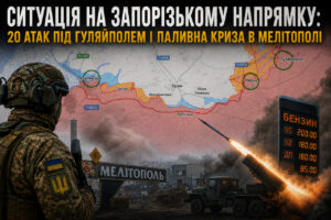 Ситуація на Запорізькому фронті: 20 атак під Гуляйполем і паливна криза в Мелітополі