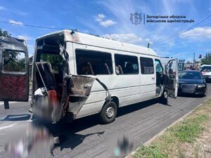 Стало відомо, де сьогодні FPV смертельно атакував маршрутку з пасажирами в Запоріжжі  (ФОТО, ВІДЕО)