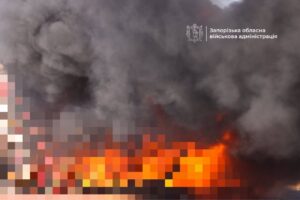 Вибухи у Запоріжжі: російський дрон атакував промисловий об’єкт (ФОТО)