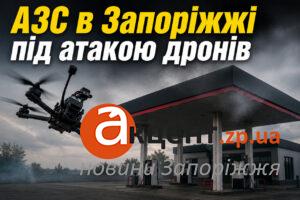 Росіяни повторно атакували АЗС на Прибрежній магістралі в Запоріжжі (ВІДЕО)
