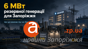 Запоріжжя отримало 6 МВт резервної генерації: що це означає під час блекаутів