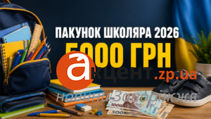 «Пакунок школяра» 2026 у Запоріжжі: як батькам отримати 5000 гривень