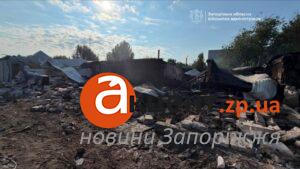 Понівечені гаражі, будинки та автівки: ОВА показала нові фото після нічної атаки на Запоріжжя