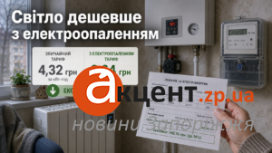 2,64 грн замість 4,32: хто у Запоріжжі може платити менше за електроенергію взимку