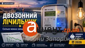 Двухзонный счетчик в Запорожье: сколько реально можно сэкономить на электроэнергии в 2026 году