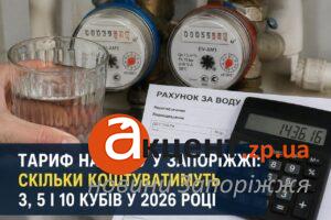 Тариф на воду у Запоріжжі та області може зрости: скільки коштуватимуть 3, 5 і 10 кубів