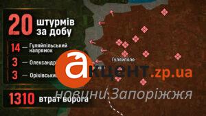 20 штурмів за добу: де росіяни намагалися прорватися на Запорізькому фронті