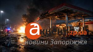 33-річний чоловік постраждав після російської атаки біля автозаправки на Запоріжжі